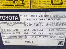 2011 TOYOTA RAV4, BLUE, 2.5,AT,FWD, Z25999